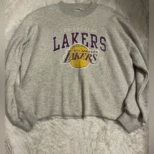 Abercrombie Los Angeles Lakers Gray Sweatshirt